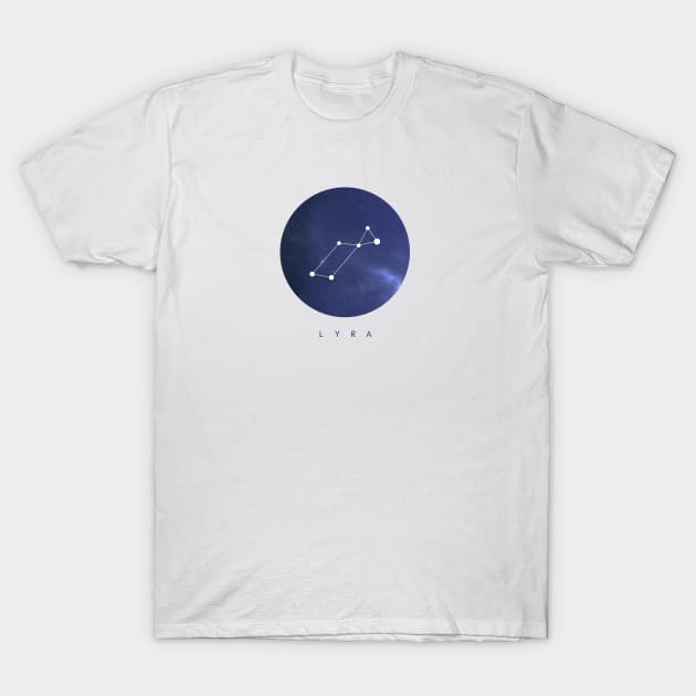 Lyra Constellation T-Shirt by clothespin